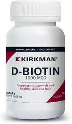 d-Biotina 1000 mcg Cápsulas - Hipoalergénico - 120 unidades