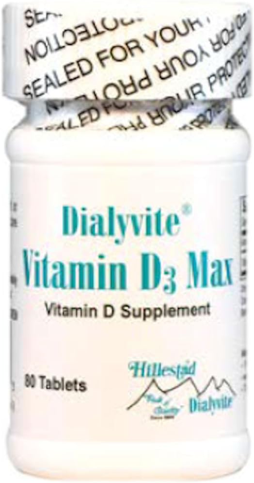 Dialyvite Vitamin D3 Max 50,000 IU 80 Tablets