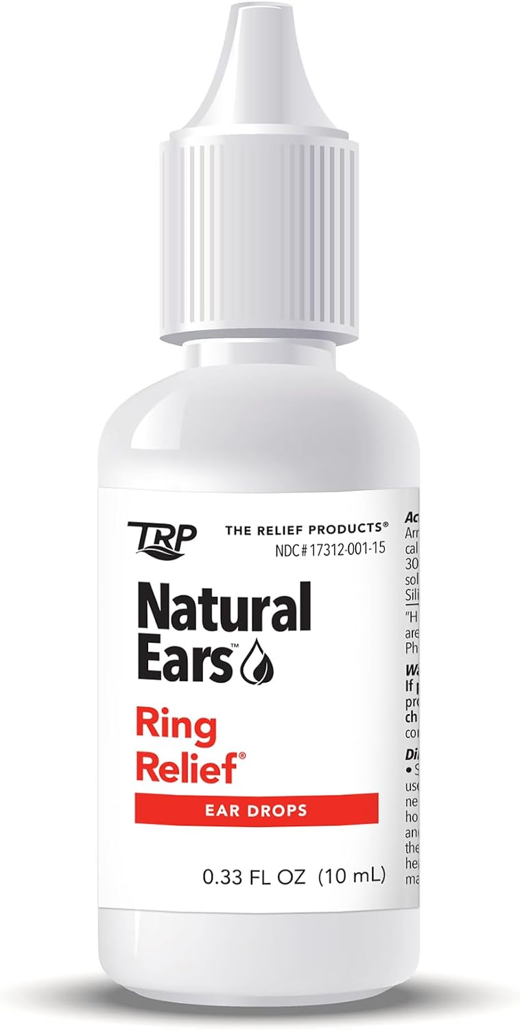 Ring Relief Ear Drops - Tinnitus Relief with Natural Ingredients - 0.33 oz