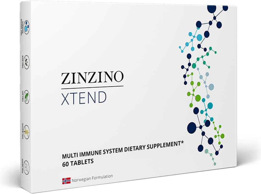 Zinzino Xtend - Complemento Inmunitario con 23 Vitaminas y Minerales Esenciales, 60 Comprimidos