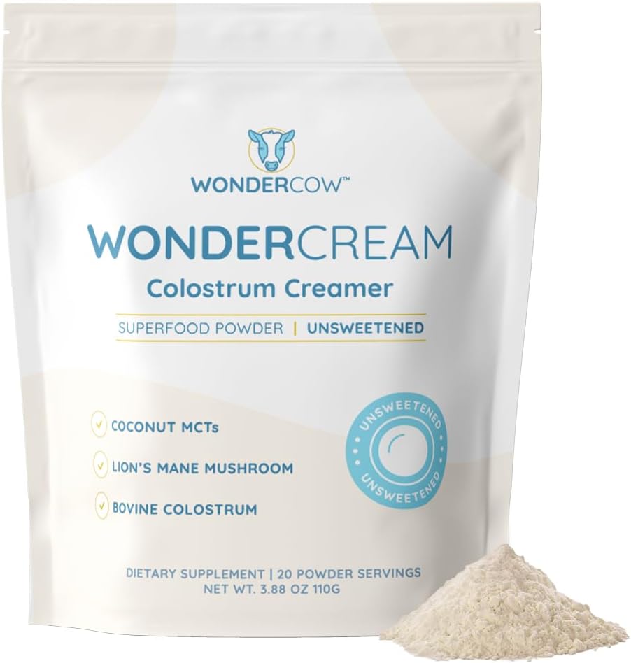 WONDERCOW WonderCream - Suplemento Cremoso con Calostro Bovino y Melena de León Orgánica