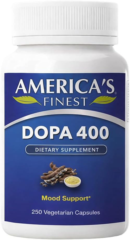AFI Dopa 400 - Extracto de Mucuna Pruriens (15% L-DOPA) - 250 Cápsulas Veganas