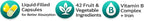 Grab The Gold Multivitamínico Líquido para Mujeres - Cápsulas de Absorción Rápida con 42 Frutas y Verduras, Hierro y Antioxidantes