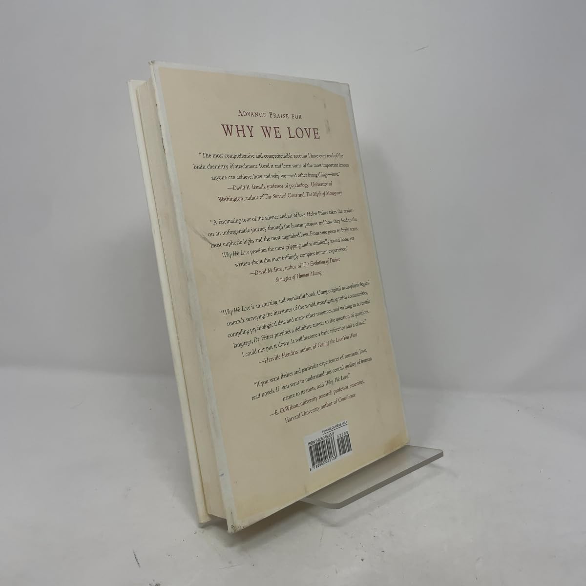Why We Love: The Nature and Chemistry of Romantic Love