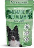 Polvo Pre-Mezcla de Vitaminas para Comida Casera de Perros – 24 Nutrientes Esenciales – Suplemento para Raw, BARF y Sin Granos – Todas las Razas y Edades – 16 oz Sabor Vegetal