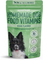 Polvo Pre-Mezcla de Vitaminas para Comida Casera de Perros – 24 Nutrientes Esenciales – Suplemento para Raw, BARF y Sin Granos – Todas las Razas y Edades – 16 oz Sabor Vegetal