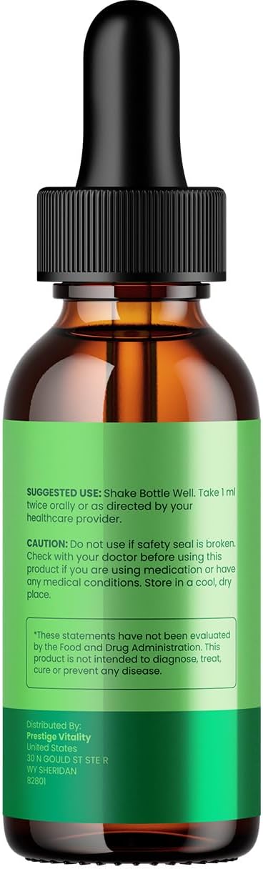 Gluco Vitalis Healthy Formula – Gotas Líquidas Extra Fuertes (Pack de 3 – Suministro para 3 Meses)