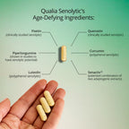 Qualia Senolytic - Suplemento Senolítico con Fisetina, Quercetina y Piperlongumina