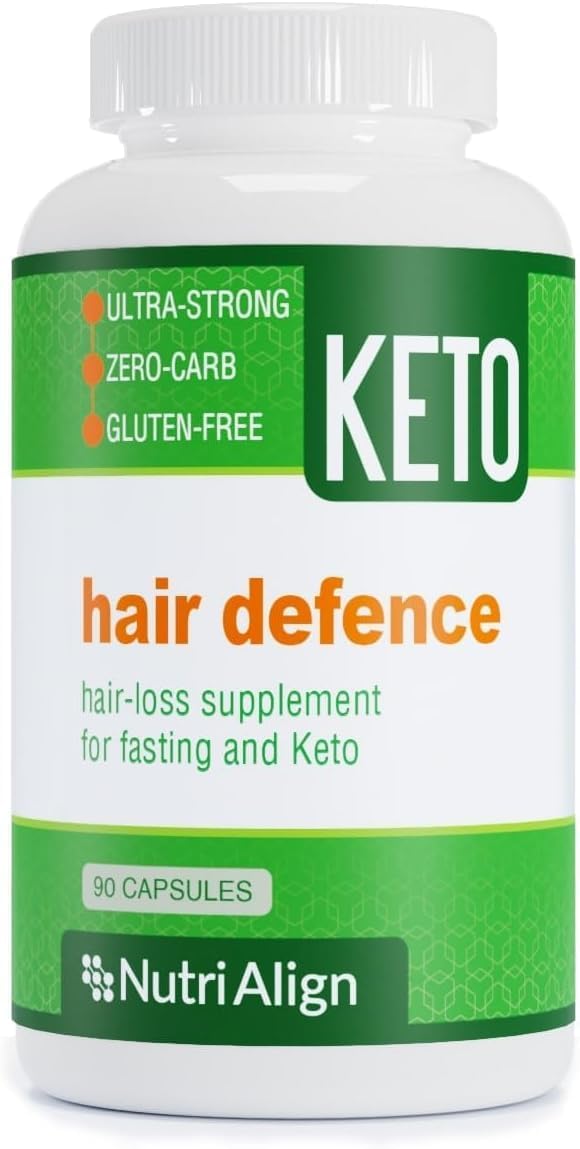 Nutri-Align Hair Defence Biotin Complex | 90 Cápsulas | Biotina 2500mcg + Vitamina A, Ácido Fólico y Calcio