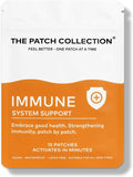 The Patch Collection® - Parche de alta concentración para el apoyo del sistema inmunitario | Complejo 6 en 1 con vitamina C, D, B12, zinc, cúrcuma, saúco, ginkgo biloba, equinácea | Vegano y sin látex (15 parches)