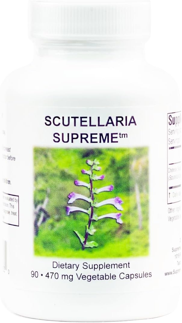 Supreme Nutrition Scutellaria Supreme, 90 Cápsulas Vegetales de Raíz de Escutelaria China Pura