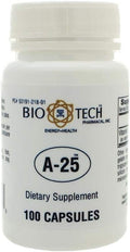 MSNOR Bio-Tech Pharmacal A-25 Vitamina A 25.000 UI - 100 Cápsulas