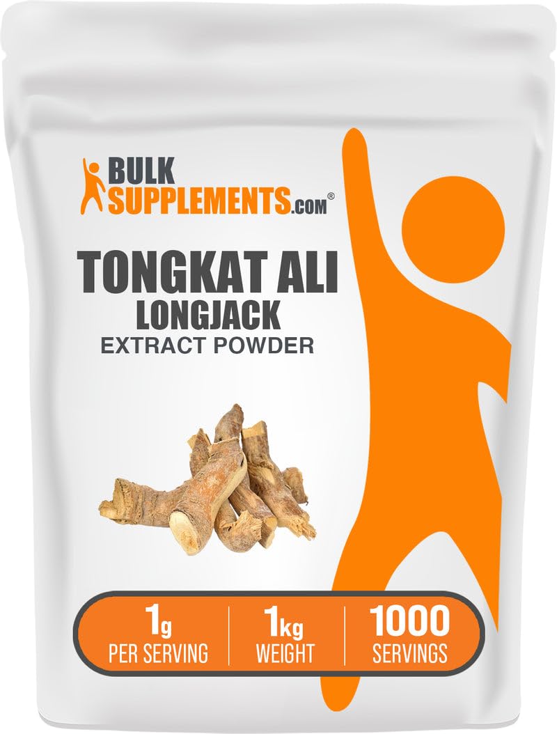 BulkSupplements.com Extracto de Longjack en Polvo - Tongkat Ali - Sin Gluten, 1g por Ración, 250g (8.8 oz)