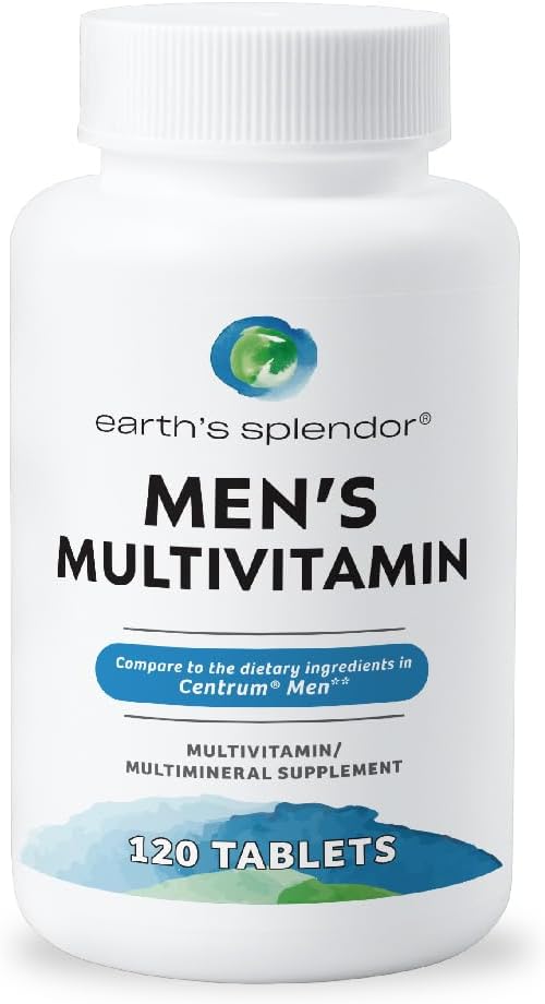Earth's Splendor Multivitamínico para Hombres – 120 Comprimidos