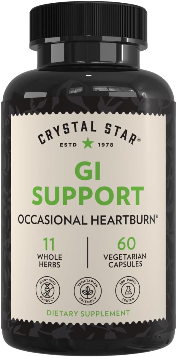 Crystal Star GI Support – Natural Digestive Supplement (60 Capsules)