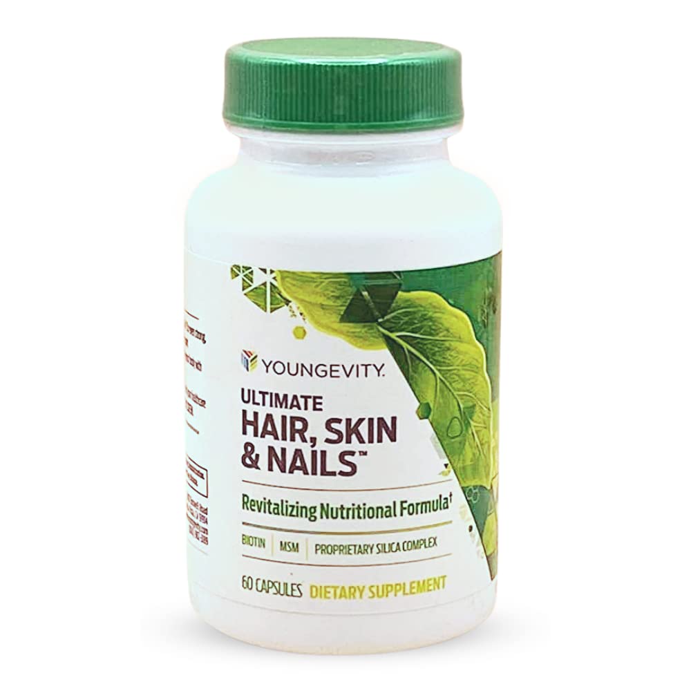 Youngevity Healthy Hair, Skin & Nails Formula - 60 Capsules