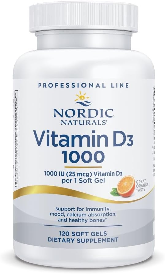 Nordic Naturals Pro Vitamina D3 1000, Naranja – 120 Cápsulas Blandas