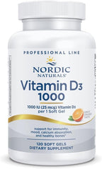 Nordic Naturals Pro Vitamina D3 1000, Naranja – 120 Cápsulas Blandas