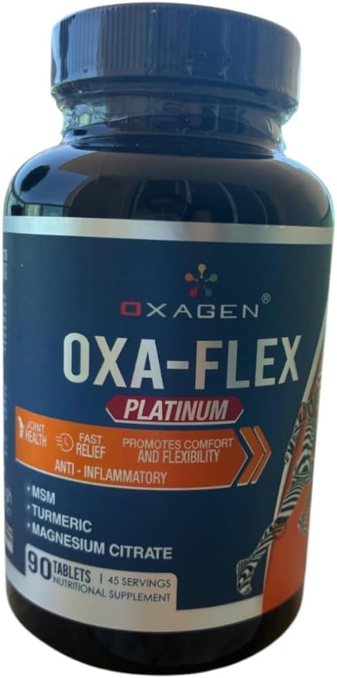 OXAFLEX PLATINUN - Magnesio (Citrato), Cúrcuma Longa, MSM (Metilsulfonilmetano) | 1 al día