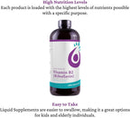 Life Solutions Vitamina B2 - Suplemento Líquido de Riboflavina 50 mg - 473 ml