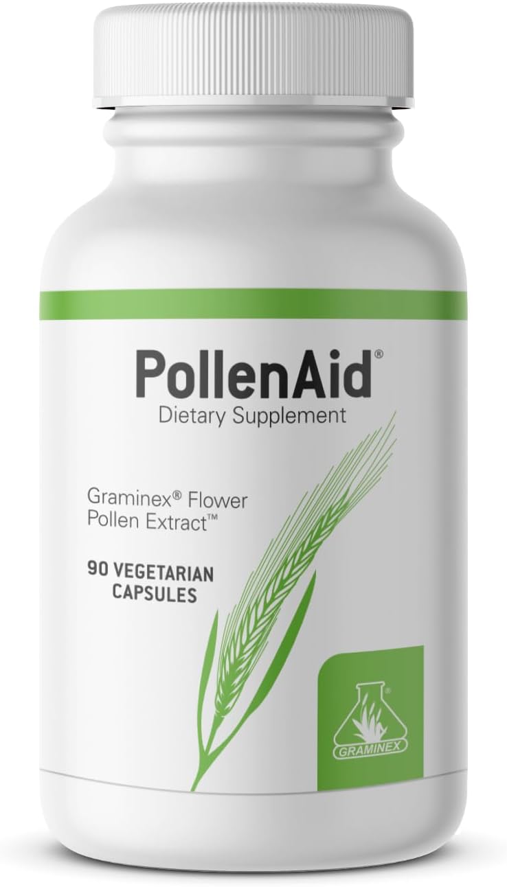 Graminex PollenAid Prostate Supplement – Flower Pollen Extract – 90 Vegetarian Capsules