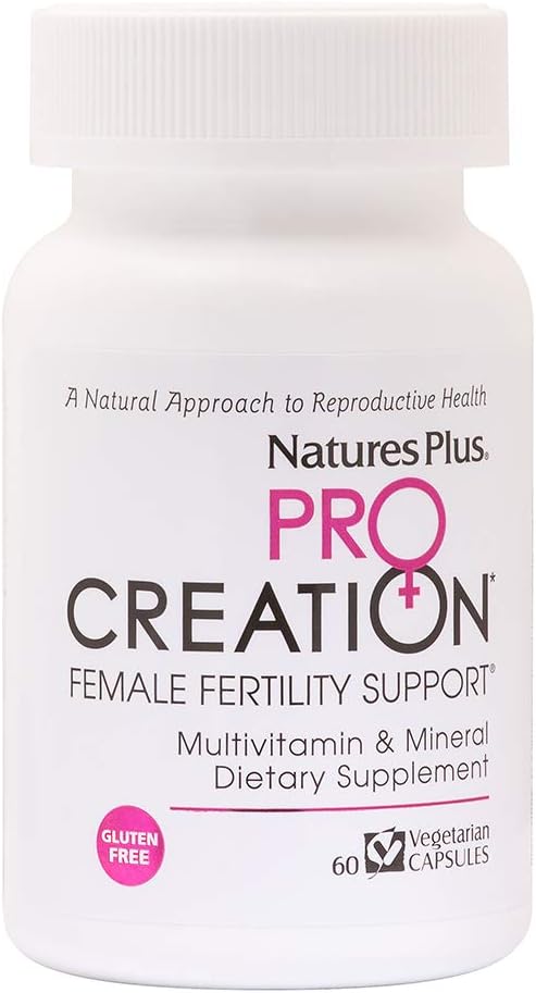 NaturesPlus ProCreation Female Fertility Support - 60 Capsules - Multivitamin & Mineral with Antioxidants