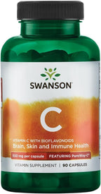 Swanson Pureway-C Vitamina C 500 mg con Bioflavonoides 500 mg, 90 Cápsulas