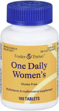 Foster & Thrive One Daily Multivitamínico para Mujeres, 100 Comprimidos
