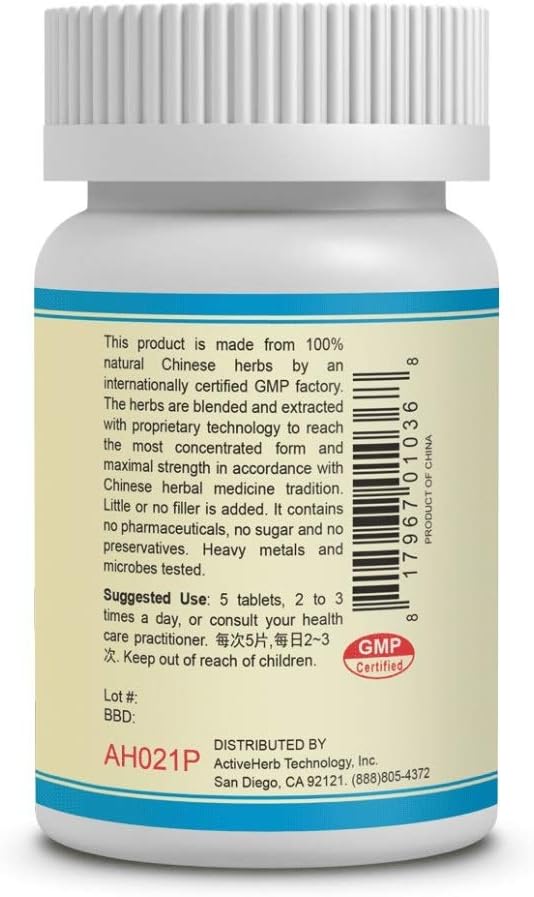 Fu Zi Li Zhong Pian - Calentador Medio - 200 mg 200 Comprimidos