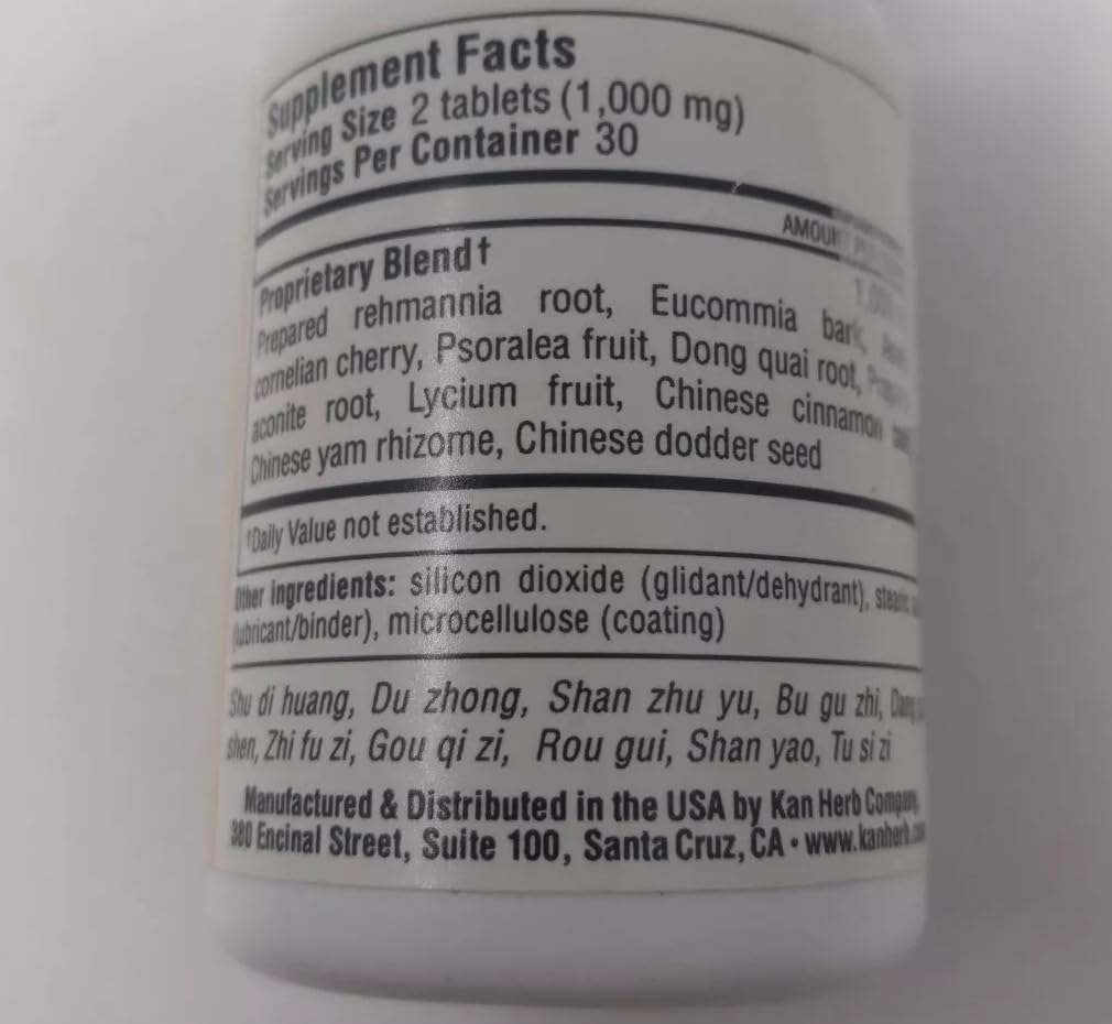 Kan Herb Essentials Eucommia and Rehmannia Combination, 300 comprimidos