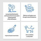 Probióticos para Perros y Gatos, Polvo para la Salud Digestiva e Inmunitaria, 30 Sobres