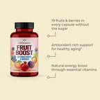 LifeSeasons Fruits & Veggies Supplements - 40 Superfoods - Triple Potencia - 180 Cápsulas (2 Envases de 90)