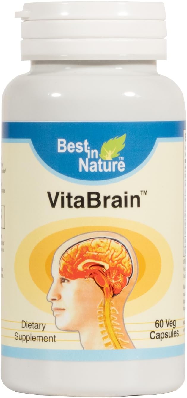 Best in Nature VitaBrain Suplemento de Apoyo Cerebral - 60 Cápsulas