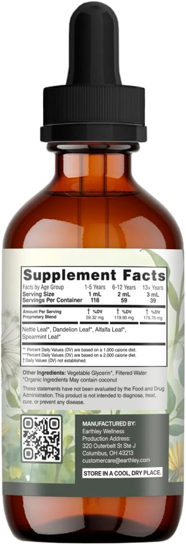 Earthley Wellness Nourish Me Naturally - Multivitamínico Herbal Líquido