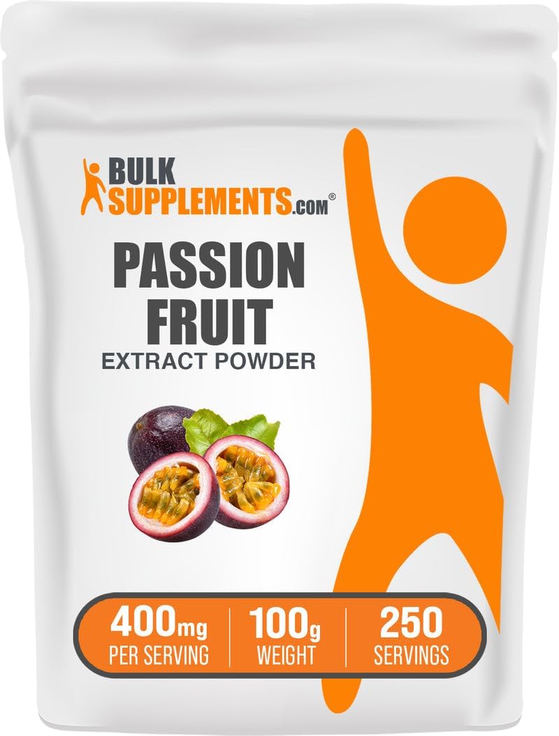 BulkSupplements Extracto de Fruta de la Pasión en Polvo - 100g - Sin Gluten y Sin Azúcar Añadido