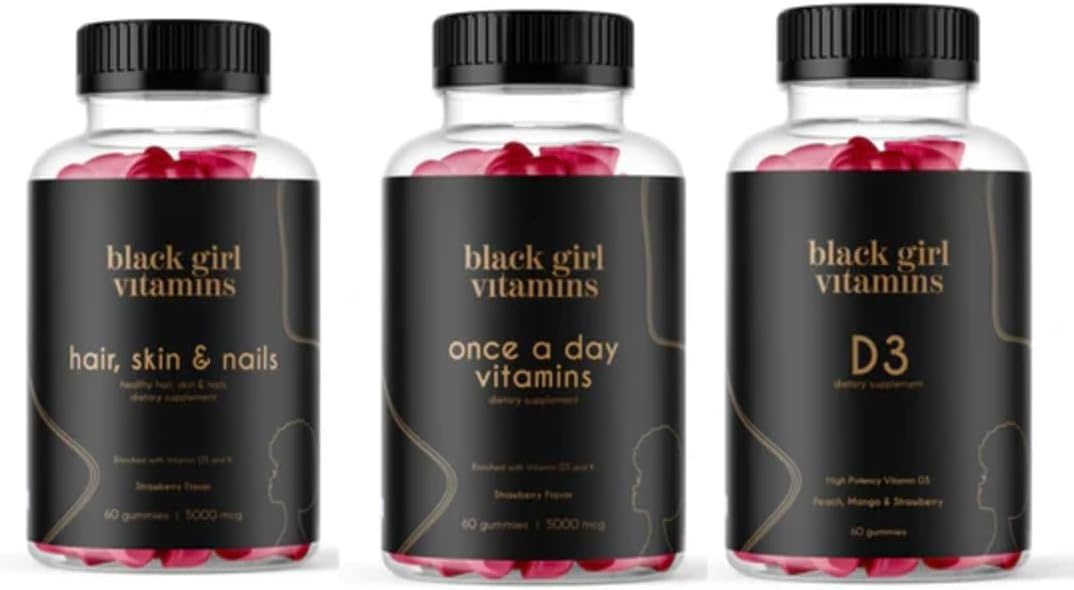 Look Good Feel Good Bundle – Hair Skin & Nails, Vitamin D3 & Multivitamin Gummies for Women