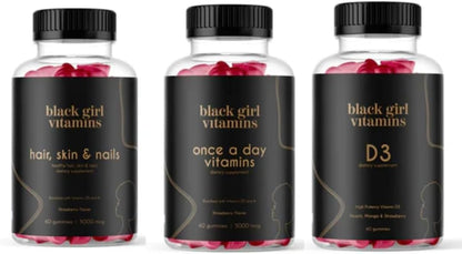 Look Good Feel Good Bundle – Hair Skin & Nails, Vitamin D3 & Multivitamin Gummies for Women – Image 1