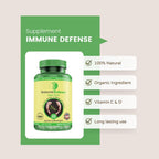 Immune Defense - Complemento Inmunitario con Vitamina C, D, Zinc y Selenio - 60 Cápsulas