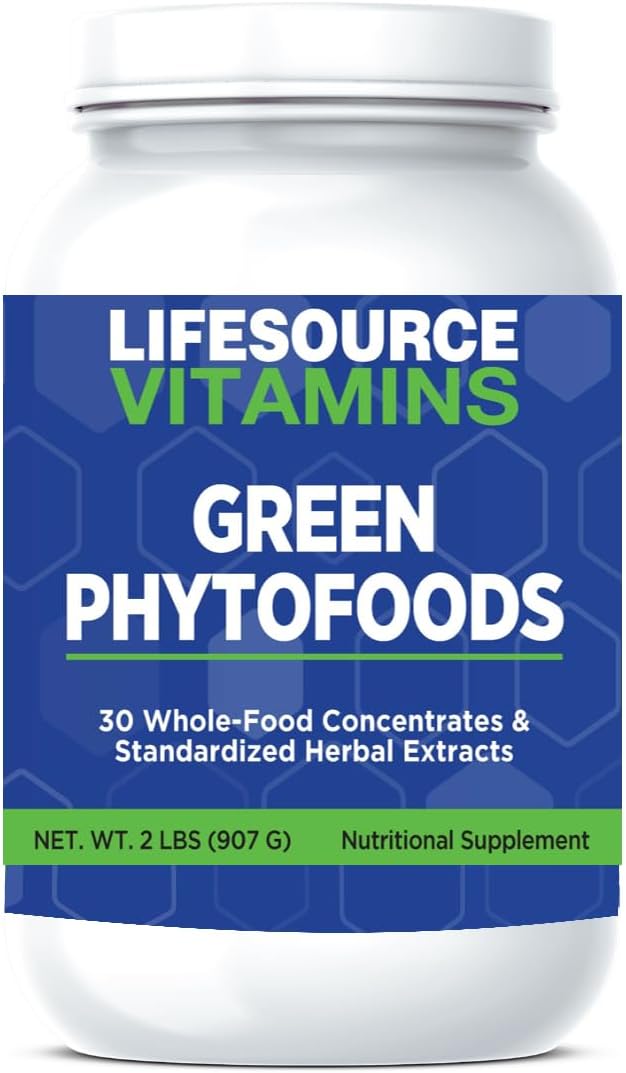 LifeSource Vitamins Alimentos Verdes Fitoquímicos 907 g - 27 Verduras Orgánicas - 72 Minerales