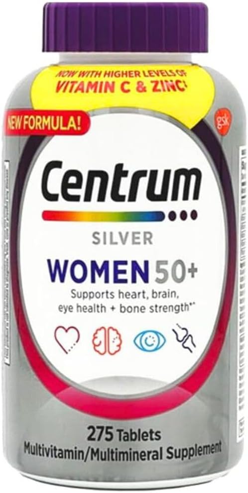 Centrum Silver Mujeres 50+ Multivitamínico Multimineral 275 Comprimidos