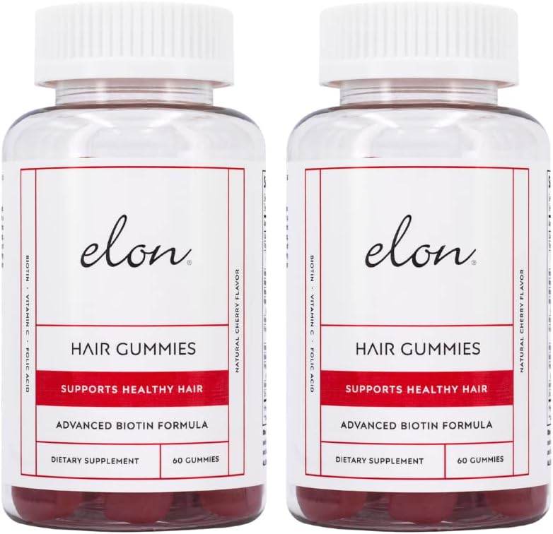 Elon Biotin Gummies – Gominolas de Biotina 5000 mcg para Cabello, Piel y Uñas (60 unidades)