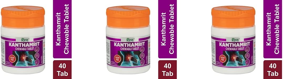MANOHAR DIVYA KANTHAMRIT CHEWABLE TABLET 40 N 6 GM PACK OF 4