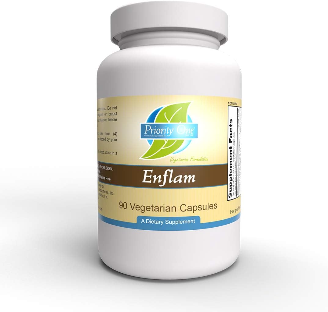 Priority One Vitamins Enflam 90 Cápsulas Vegetarianas - Alta Dosis de Bioflavonoides