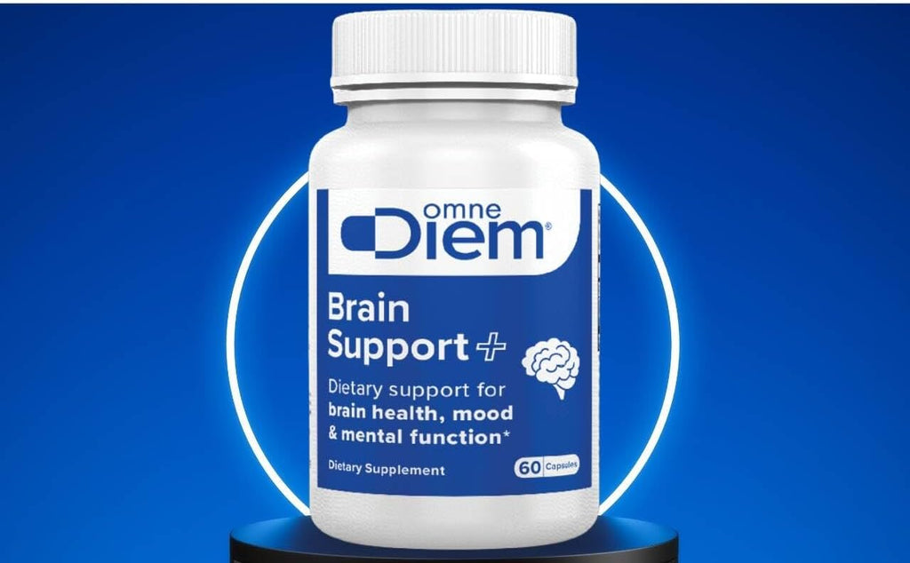 Omne Diem Brain Support con Cerenx y MecobalActive, 60 Cápsulas – Complemento alimenticio para la salud cerebral, el estado de ánimo y la función mental