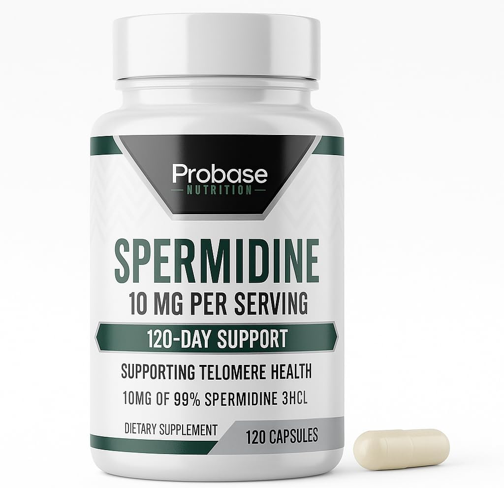 Probase Nutrition Spermidina (10mg de Spermidina 99% 3HCL) 120 Cápsulas