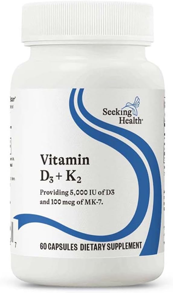 Seeking Health Vitamina D3 + K2 - 60 Capsules