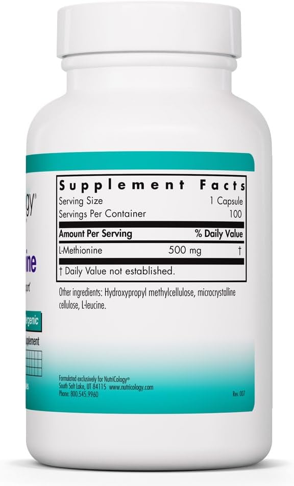 Allergy Research Group NutriCology L-Metionina - 100 Cápsulas