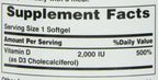 Nature's Bounty Vitamin D 2,000 IU Softgels