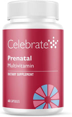 Celebrate Vitamins Multivitamínico Prenatal Bariátrico con Folato, Hierro, Yodo y Colina - 60 Cápsulas