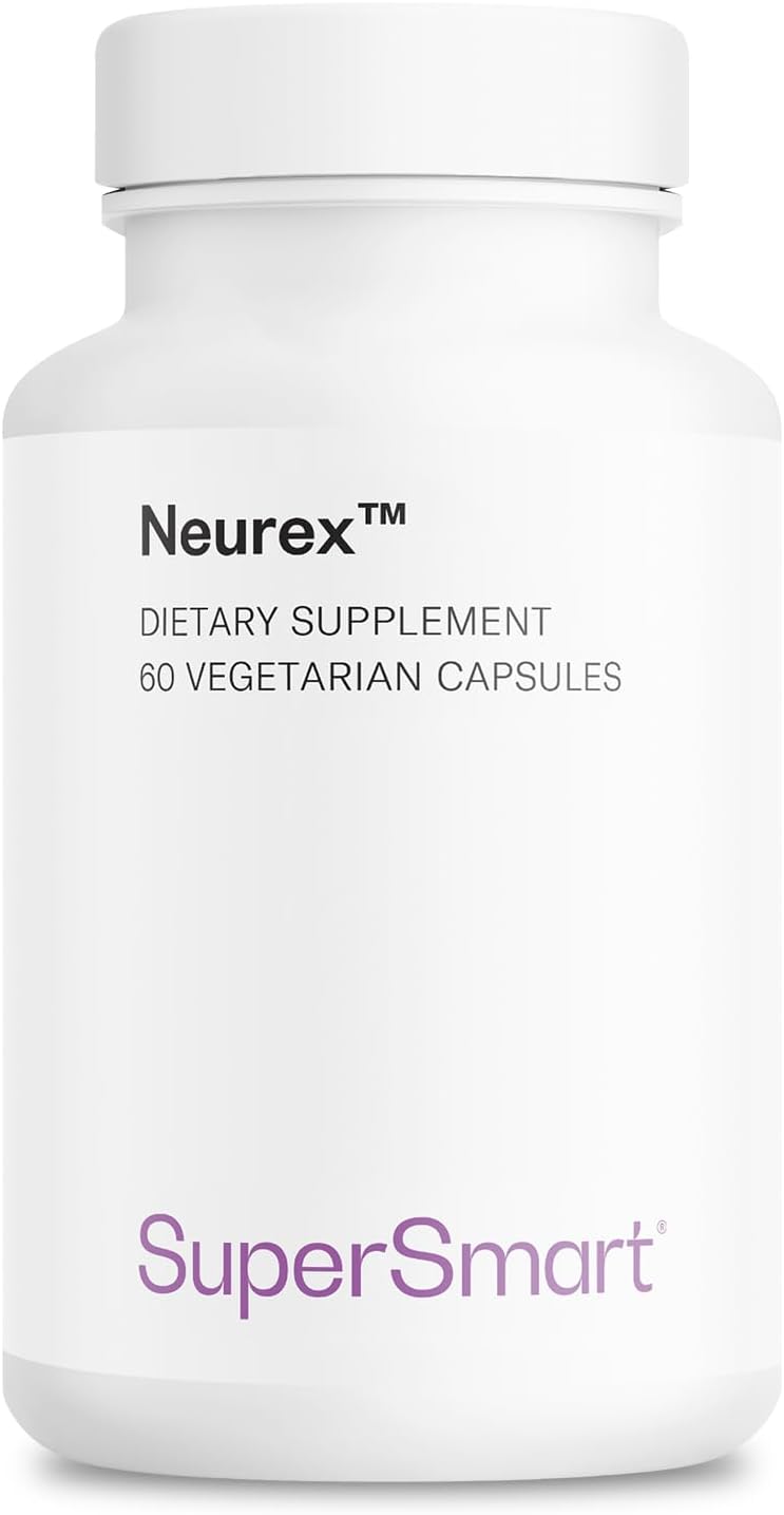 Supersmart - Neurex - Suplemento para la memoria y agilidad mental | Fórmula con Ginkgo Biloba, Bacopa Monnieri, GPC y Huperzina A | Sin OMG, sin gluten, vegano - 60 cápsulas vegetales